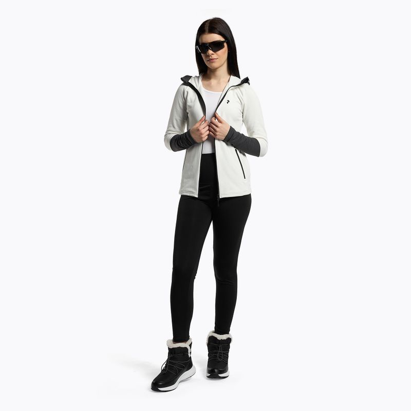 Bluza damska Peak Performance W Rider Zip Hood off white 2