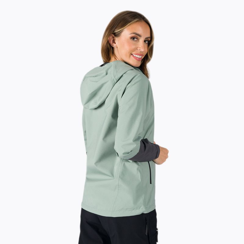Kurtka przeciwdeszczowa damska Peak Performance Nightbreak ashen green/motion grey 3