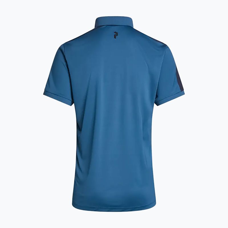 Koszulka polo męska Peak Performance Player Polo midnight blue shadow 3