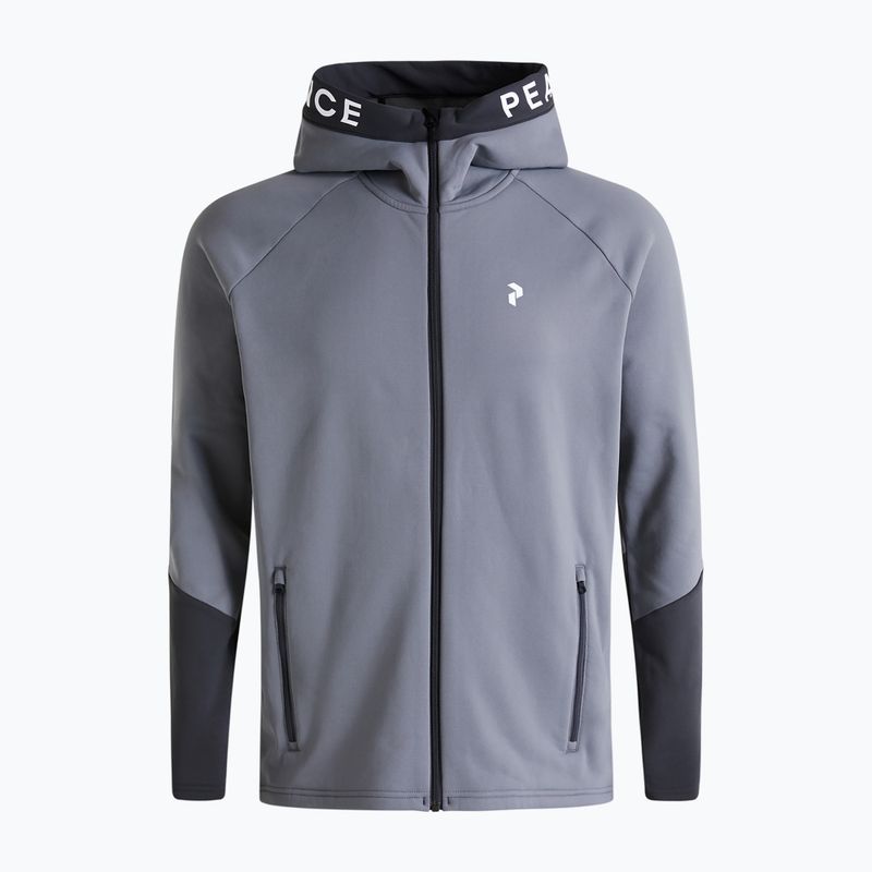 Bluza trekkingowa męska Peak Performance Rider Zip Hood quiet grey/motion grey 6