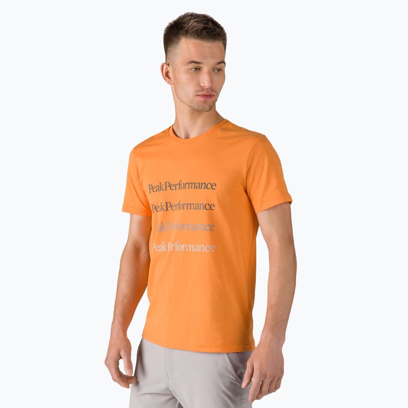 Koszulka trekkingowa męska Peak Performance Ground orange flare