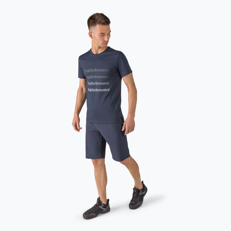 Koszulka trekkingowa męska Peak Performance Ground blue shadow 2