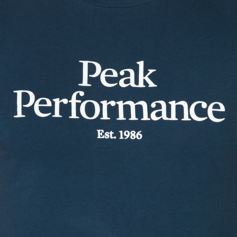 Koszulka trekkingowa męska Peak Performance Original blue steel 4
