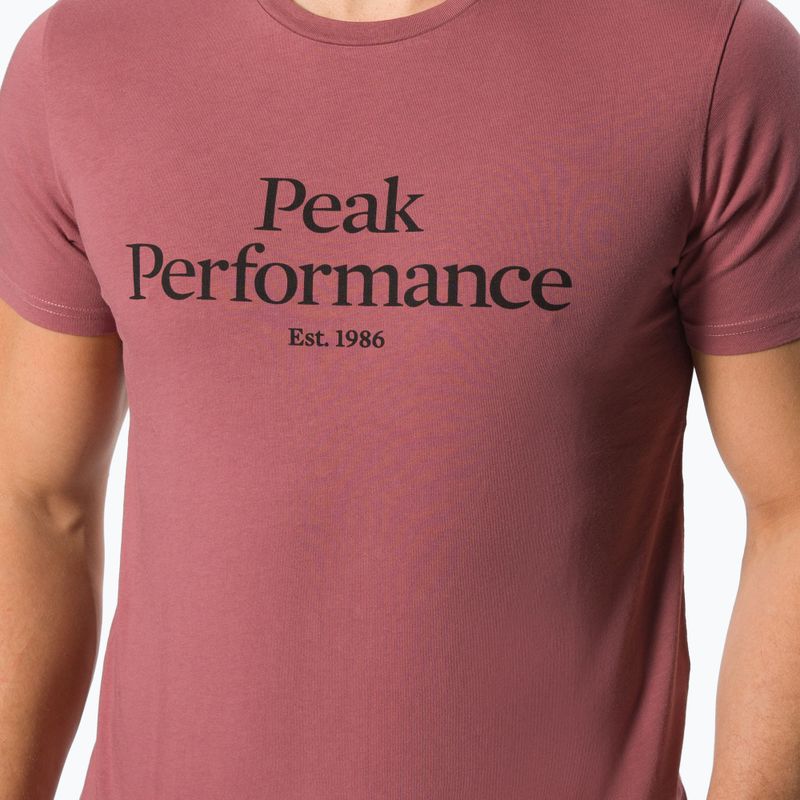 Koszulka trekkingowa męska Peak Performance Original rose brown 4