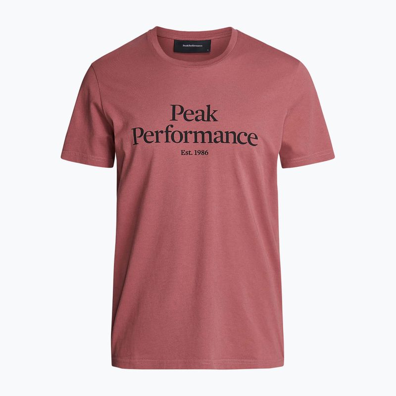 Koszulka trekkingowa męska Peak Performance Original rose brown 5