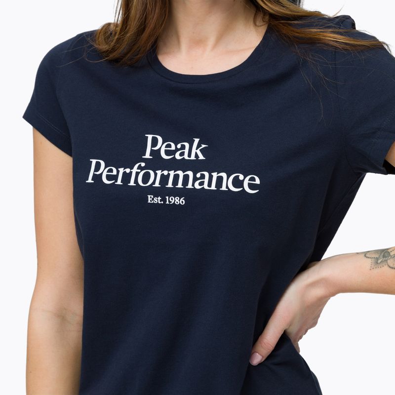 Koszulka trekkingowa damska Peak Performance Original 2022 blue shadow 4