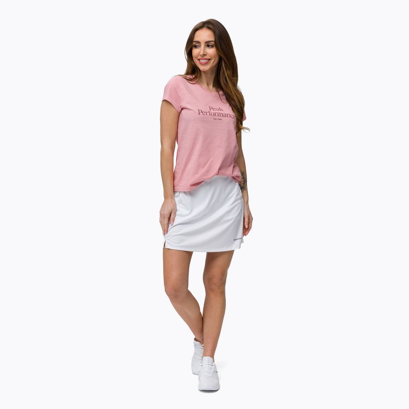 Koszulka trekkingowa damska Peak Performance Original warm blush 2