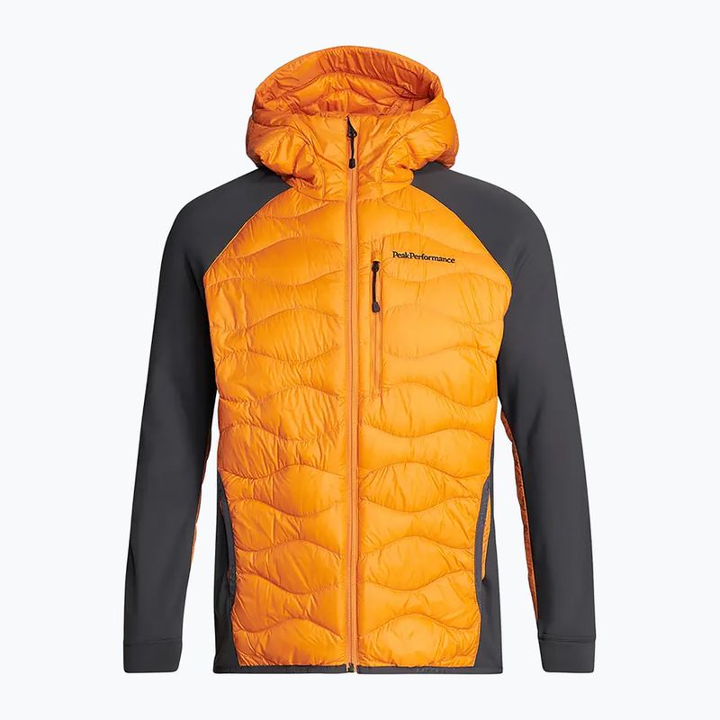 Kurtka hybrydowa męska Peak Performance Helium Down Hybrid Hood orange flare