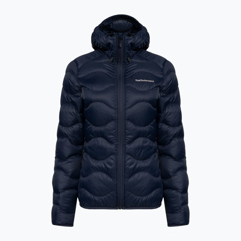 Kurtka puchowa damska Peak Performance Helium Down Hood blue shadow