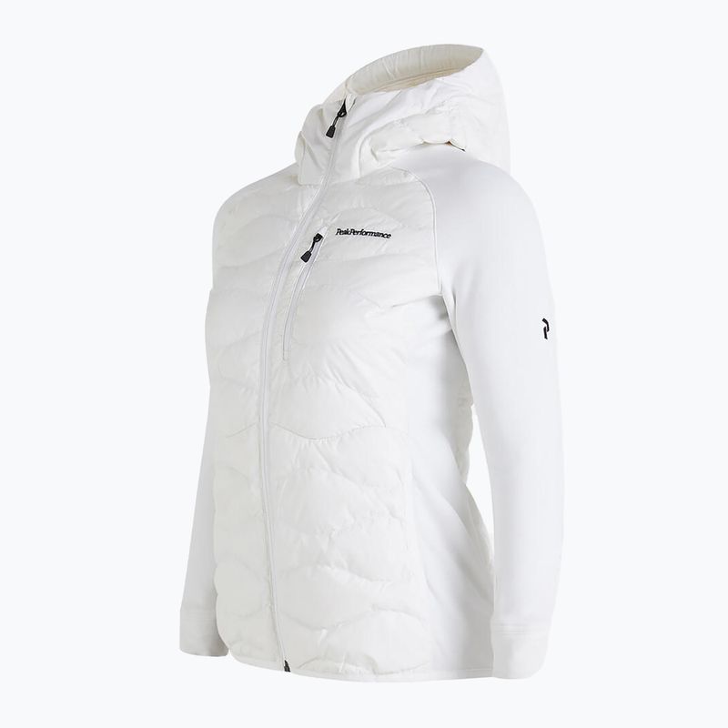Kurtka hybrydowa damska Peak Performance Helium Down Hybrid Hood 2022 off white 3