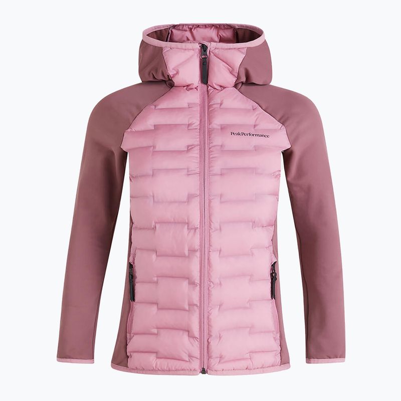 Kurtka hybrydowa damska Peak Performance Argon Hybrid Hood bitter root