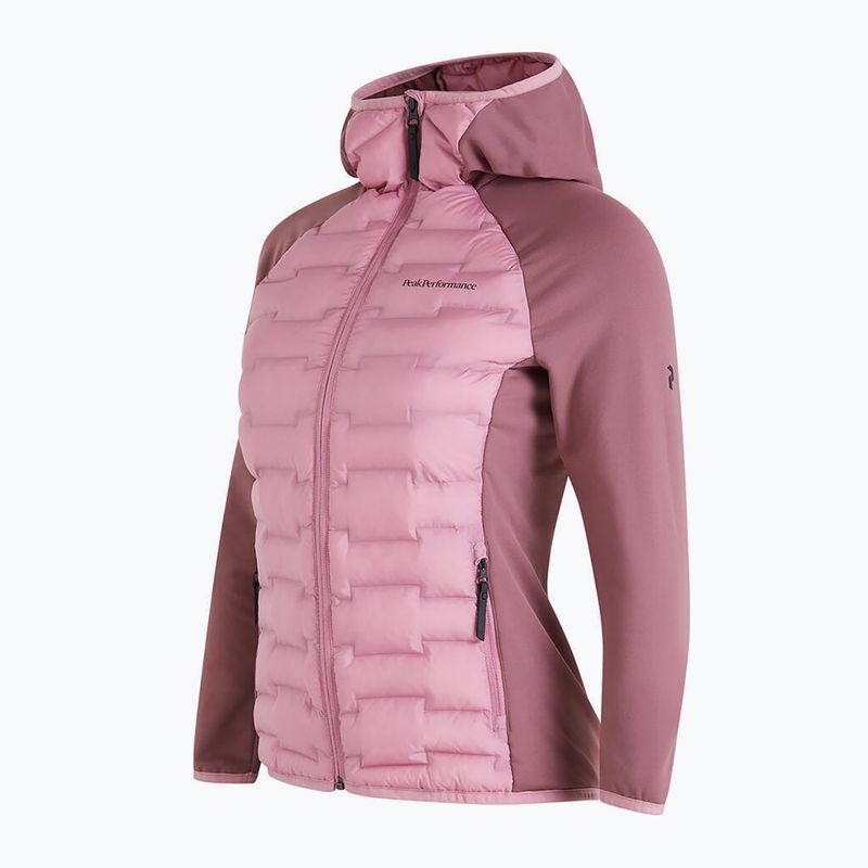 Kurtka hybrydowa damska Peak Performance Argon Hybrid Hood bitter root 3