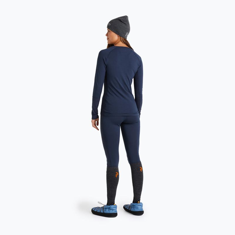 Longsleeve termoaktywny damski Peak Performance Magic Crew blue shadow 3