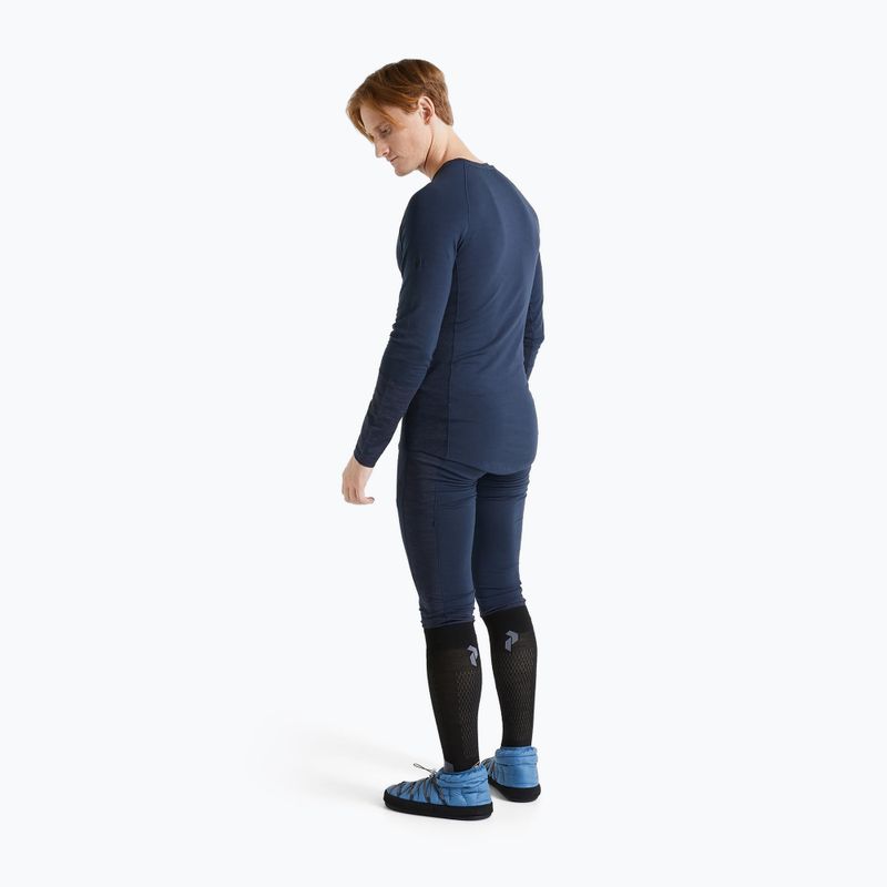 Bluza termoaktywna męska Peak Performance Magic Crew blue shadow 3