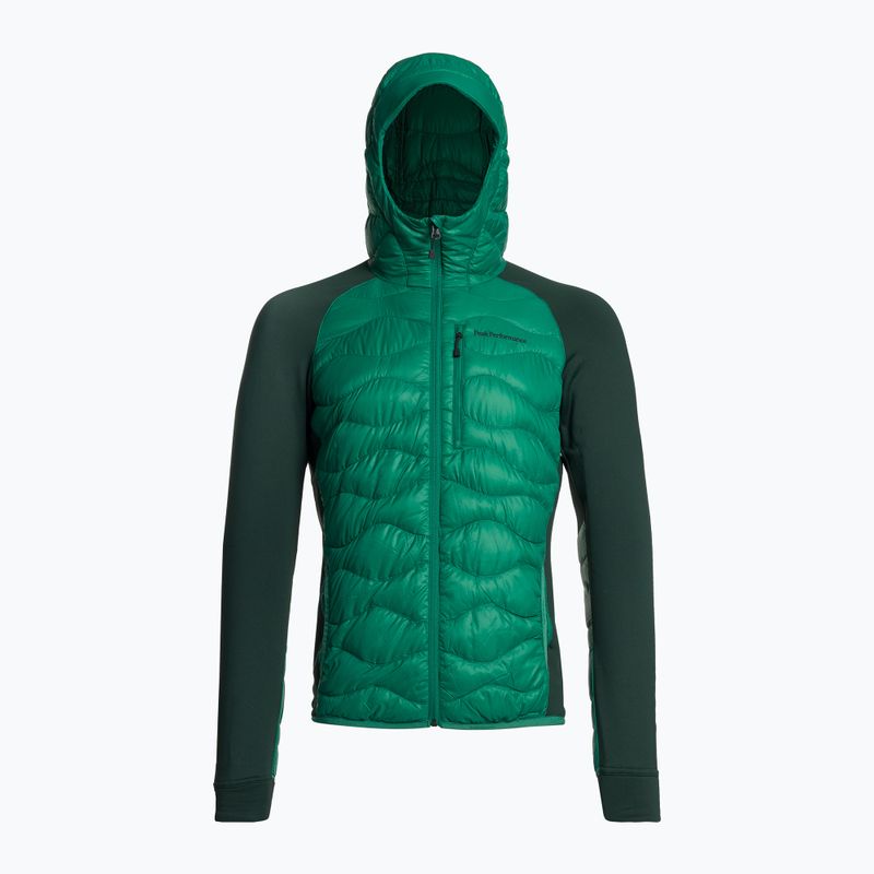 Kurtka hybrydowa męska Peak Performance Helium Down Hybrid Hood green ivy
