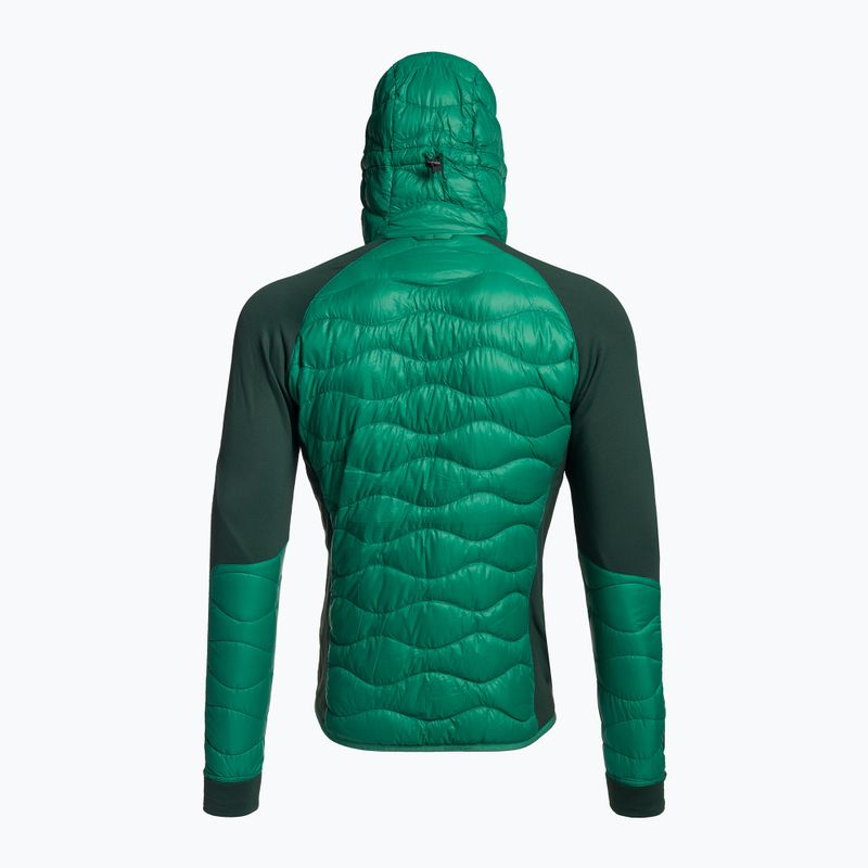 Kurtka hybrydowa męska Peak Performance Helium Down Hybrid Hood green ivy 2