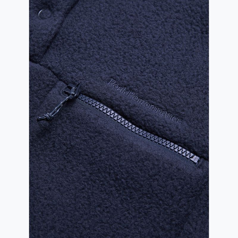 Bluza damska Peak Performance Fleece W Fleece Snap T-Neck 2N3 neck 6
