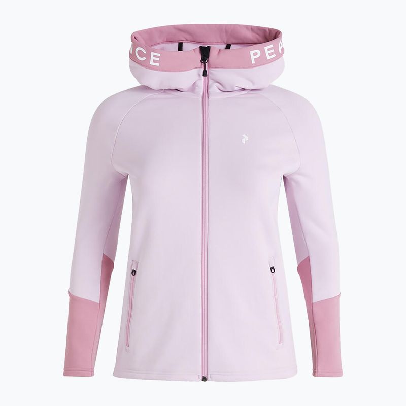 Bluza trekkingowa damska Peak Performance Rider Zip Hood cold blush