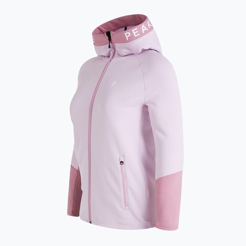Bluza trekkingowa damska Peak Performance Rider Zip Hood cold blush 3