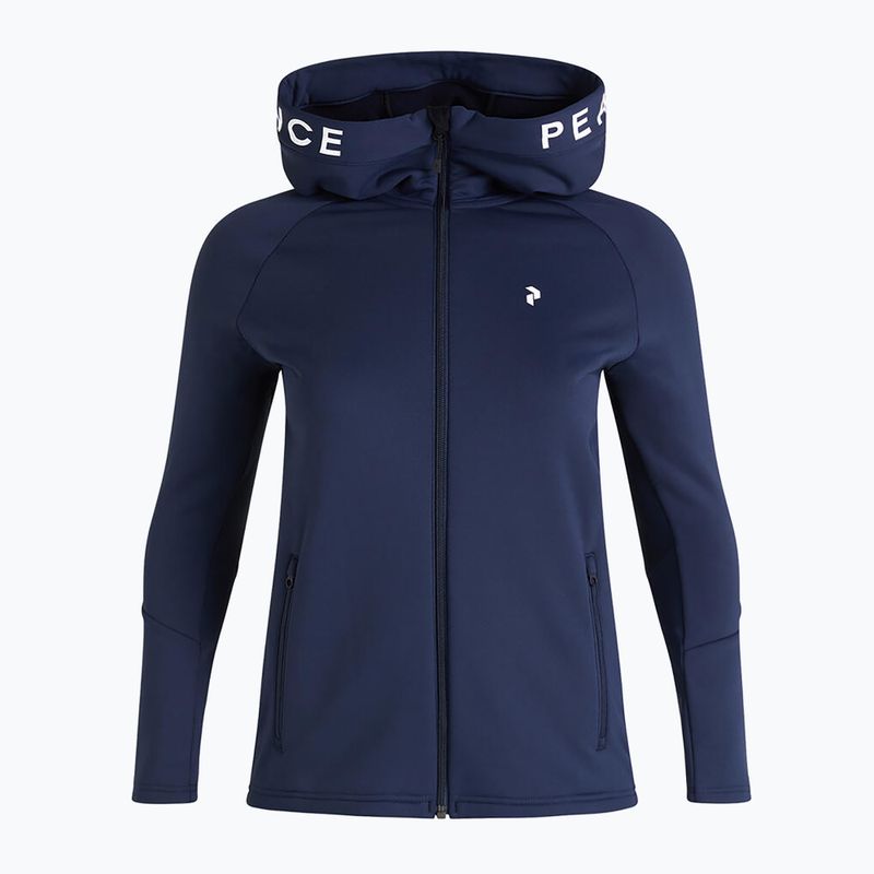 Bluza trekkingowa damska Peak Performance Rider Zip Hood 2022 blue shadow