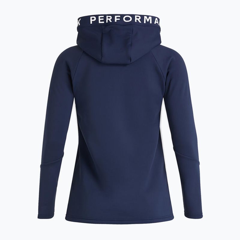 Bluza trekkingowa damska Peak Performance Rider Zip Hood 2022 blue shadow 2