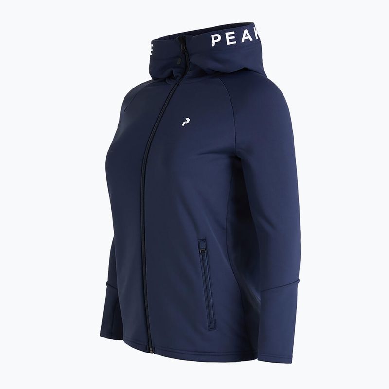 Bluza trekkingowa damska Peak Performance Rider Zip Hood 2022 blue shadow 3