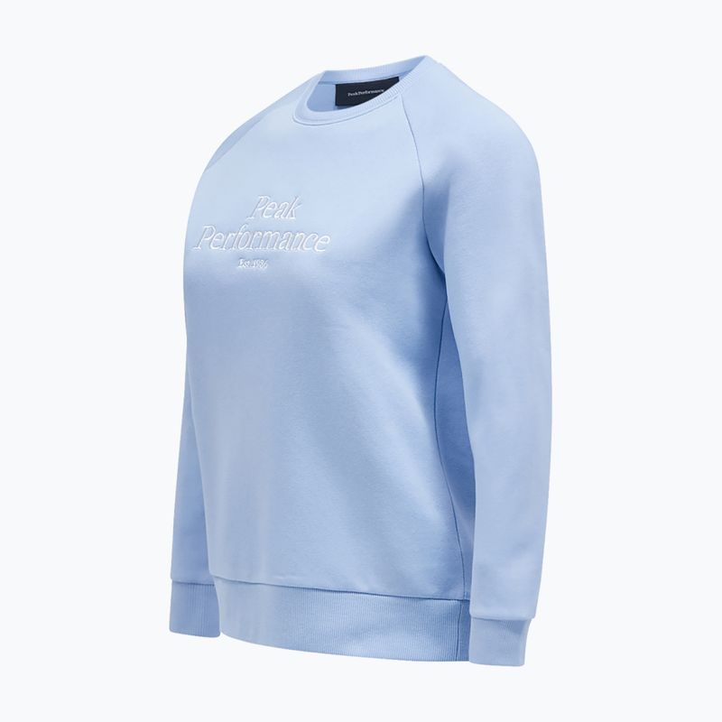 Bluza trekkingowa damska Peak Performance Original Crew amity blue 3
