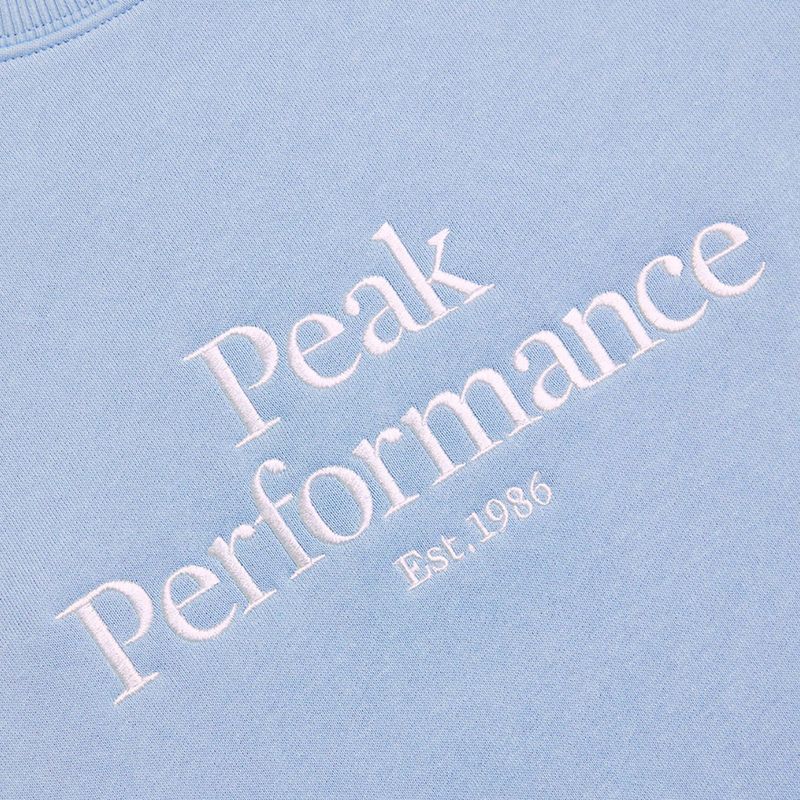 Bluza trekkingowa damska Peak Performance Original Crew amity blue 4