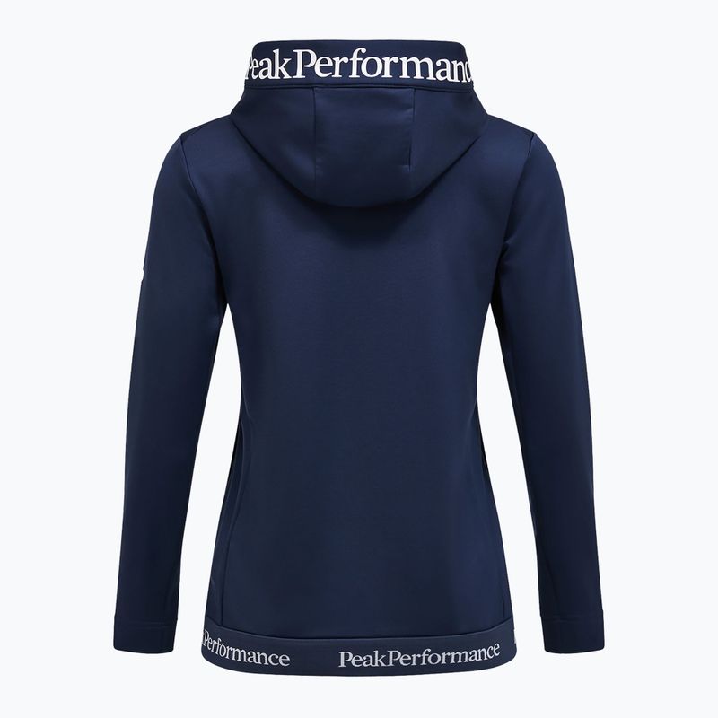 Bluza damska Peak Performance Rider Tech Zip Hood blue shadow 4