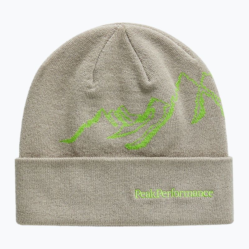 Czapka zimowa Peak Performance Mountain avid beige/stand out green