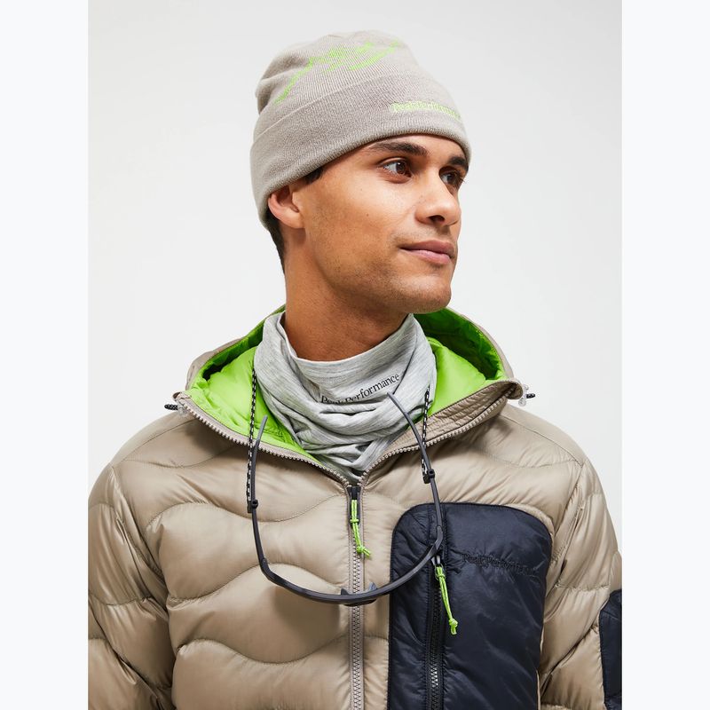 Czapka zimowa Peak Performance Mountain avid beige/stand out green 2