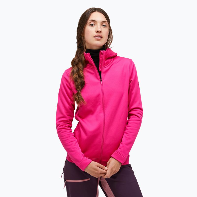 Bluza damska Peak Performance Rider Tech Zip Hood beetroot purple