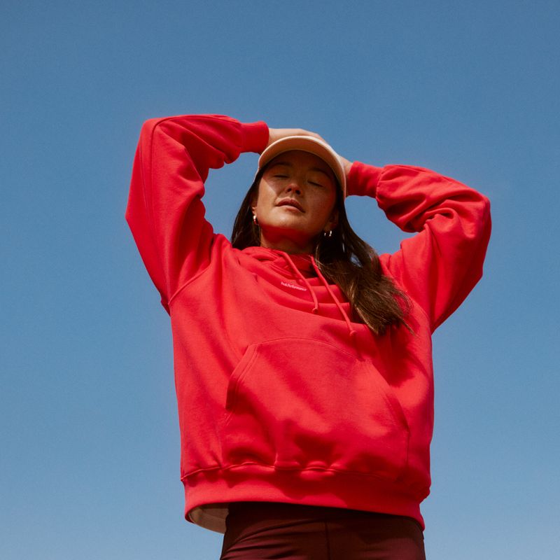 Bluza damska Peak Performance Original Terry brilliant red 5