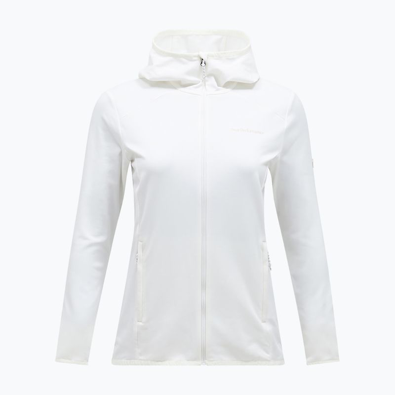 Bluza trekkingowa damska Peak Performance Light Zip Hood off white 3