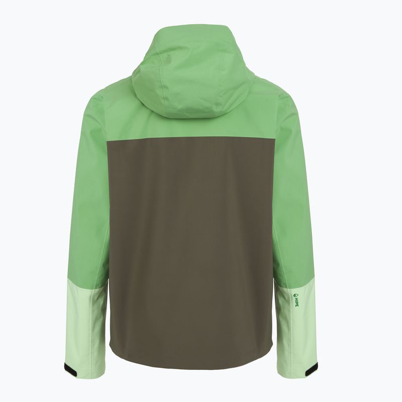 Kurtka przeciwdeszczowa męska Peak Performance Trail Hipe Shell Jacket peppermint/pine needle/green 2