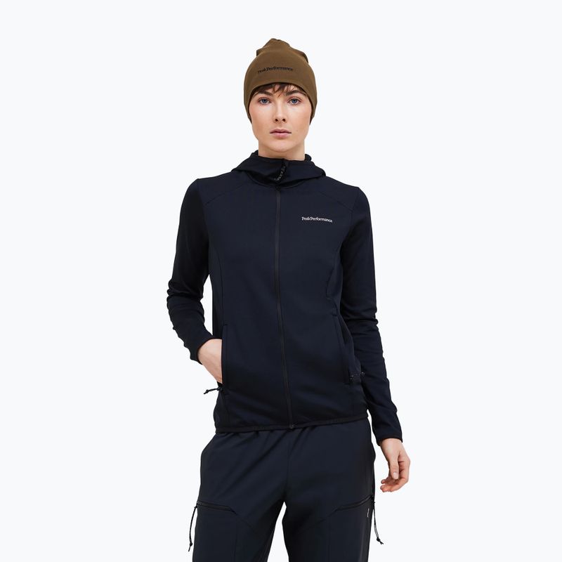 Bluza trekkingowa damska Peak Performance Light Zip Hood black