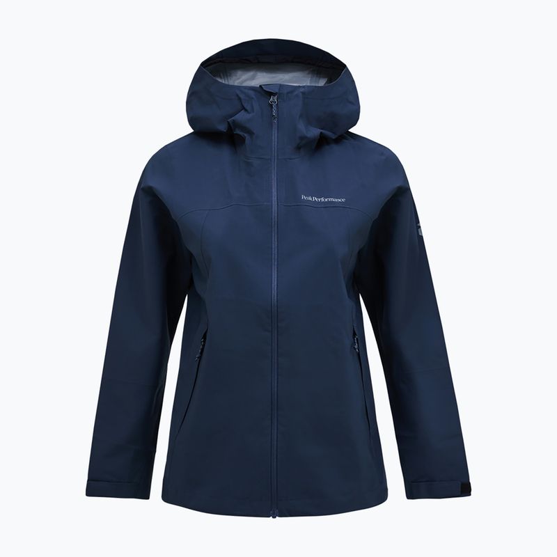 Kurtka przeciwdeszczowa damska Peak Performance Trail Hipe Shell Jacket blue shadow