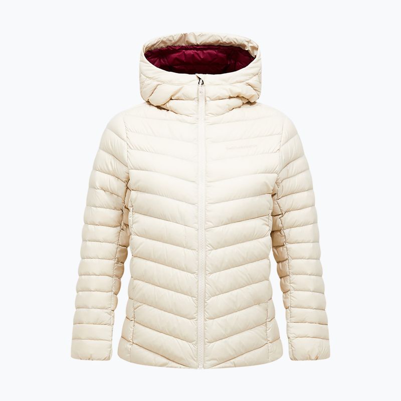 Kurtka puchowa damska Peak Performance Frost Down Hood Jacket Sand Fog
