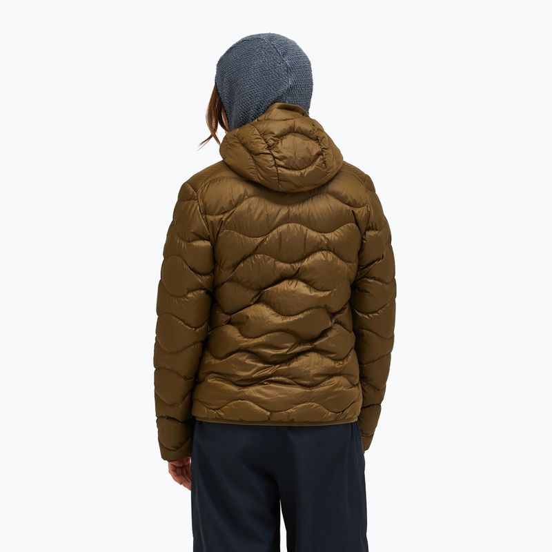 Kurtka puchowa damska Peak Performance Helium Down Hood meadow moss/sierra sand 3