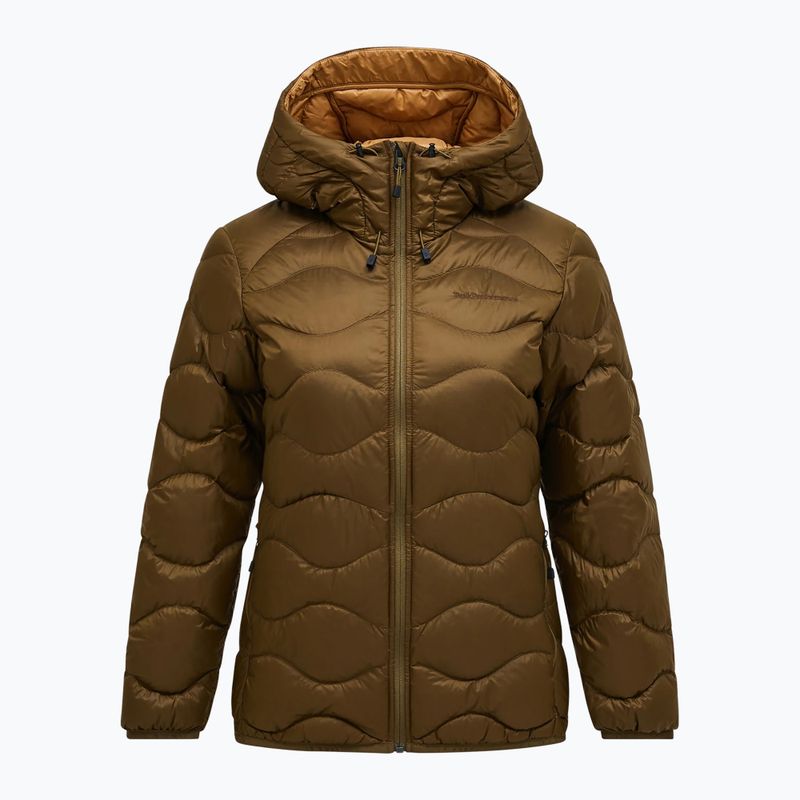 Kurtka puchowa damska Peak Performance Helium Down Hood meadow moss/sierra sand 6