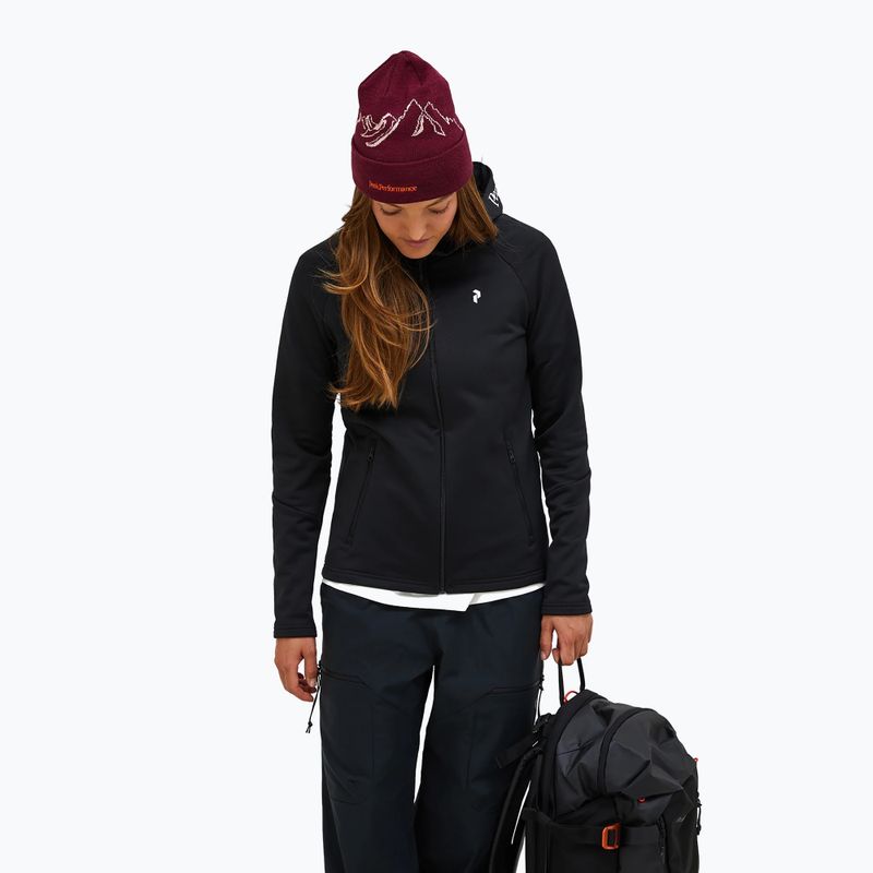 Bluza damska Peak Performance Rider Essentials Zip Hood black/black 4