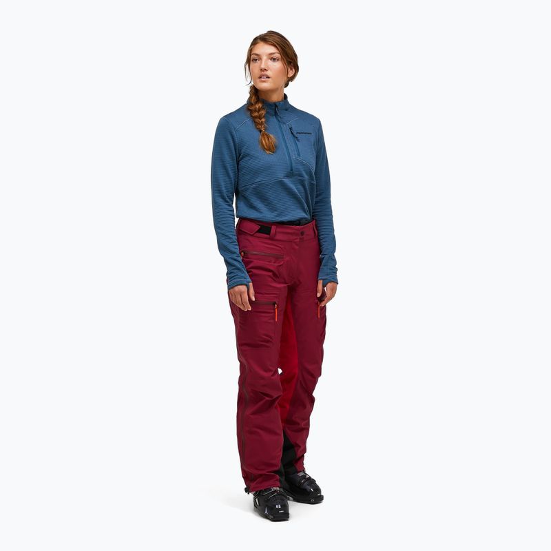 Spodnie narciarskie damskie Peak Performance Vislight GTX C-Knit 3L vertical zenith/tech burgundy 2