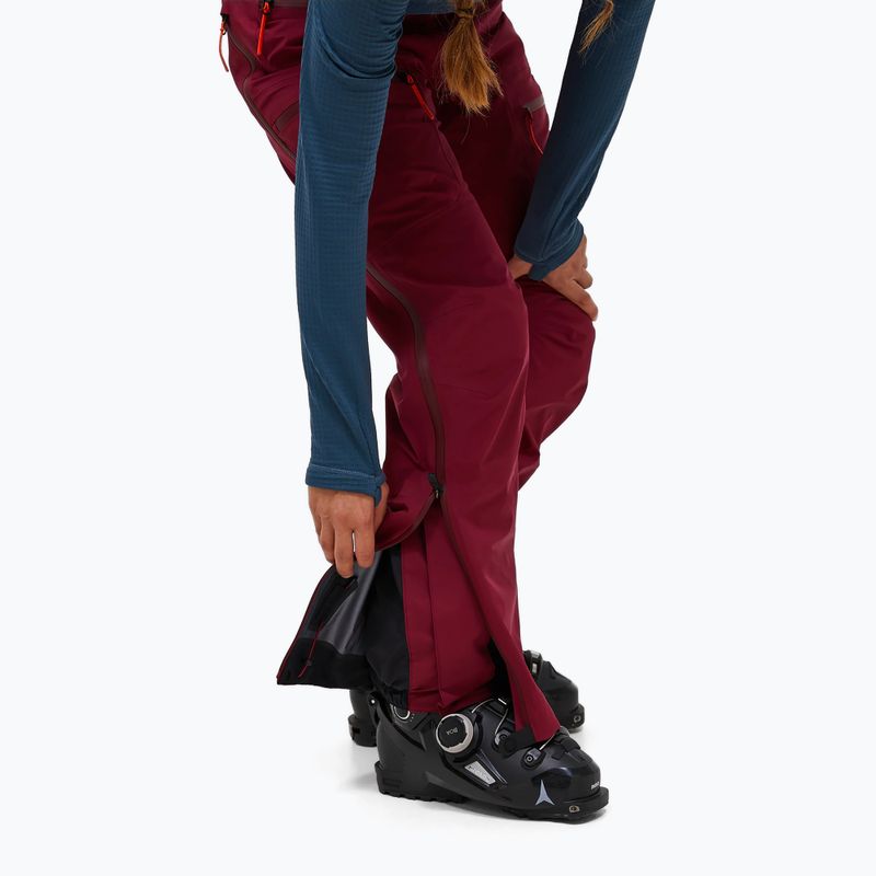 Spodnie narciarskie damskie Peak Performance Vislight GTX C-Knit 3L vertical zenith/tech burgundy 5