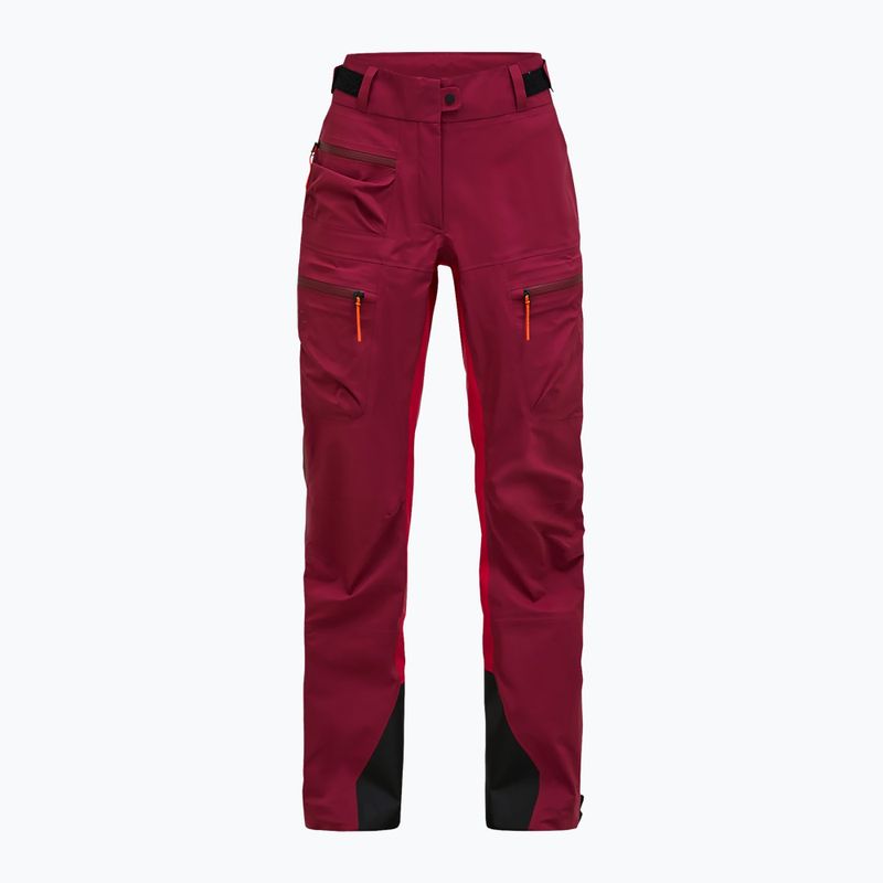 Spodnie narciarskie damskie Peak Performance Vislight GTX C-Knit 3L vertical zenith/tech burgundy 6