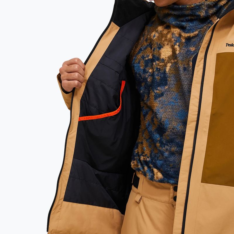 Kurtka narciarska męska Peak Performance Edge Insulated sierra sand/earthy summit 6