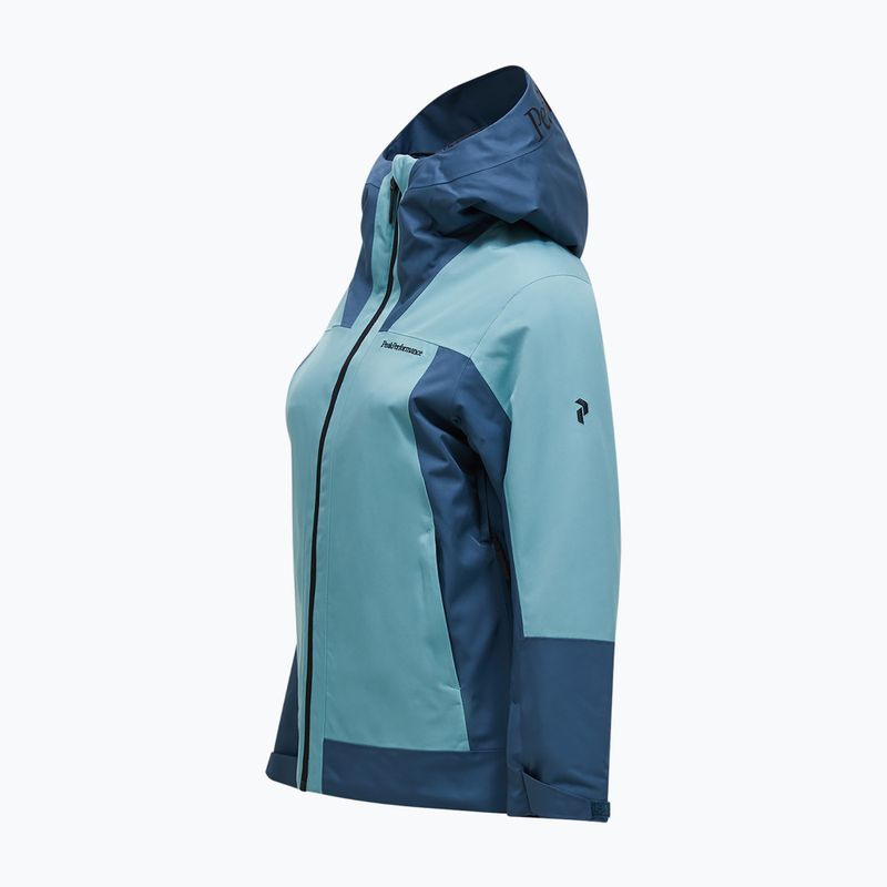 Kurtka narciarska damska Peak Performance Rider Tech Insulated Jacket mountain lake/deluded vision 3