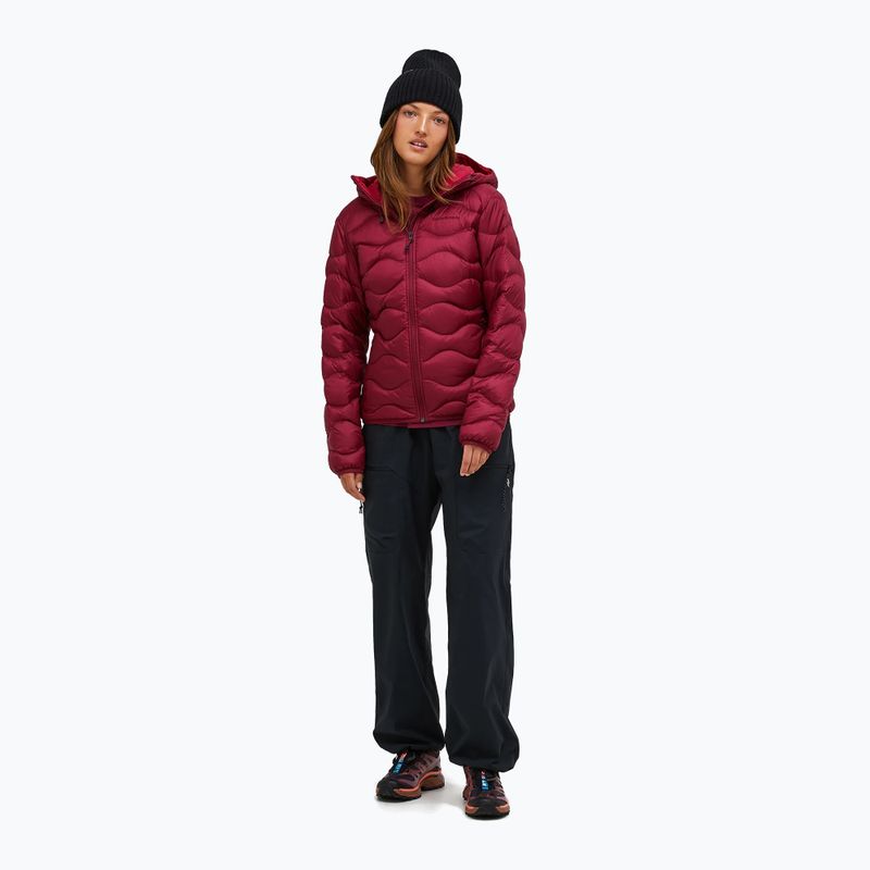 Kurtka puchowa damska Peak Performance Helium Down Hood vertical zenith/tech burgundy 2