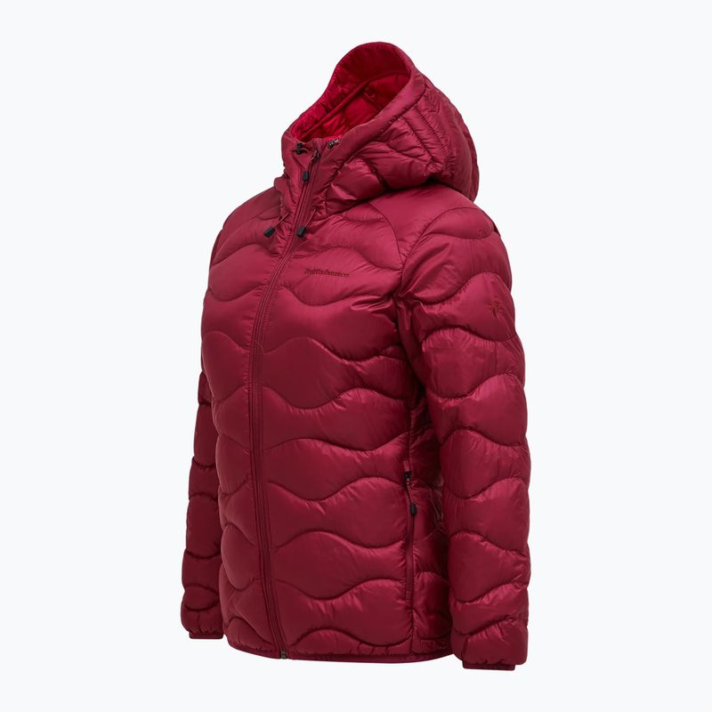 Kurtka puchowa damska Peak Performance Helium Down Hood vertical zenith/tech burgundy 7
