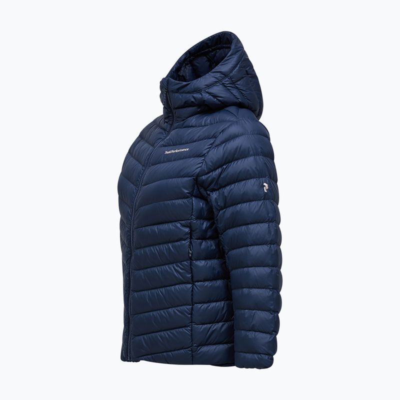 Kurtka puchowa damska Peak Performance Frost Down Hood Jacket blue shadow 3