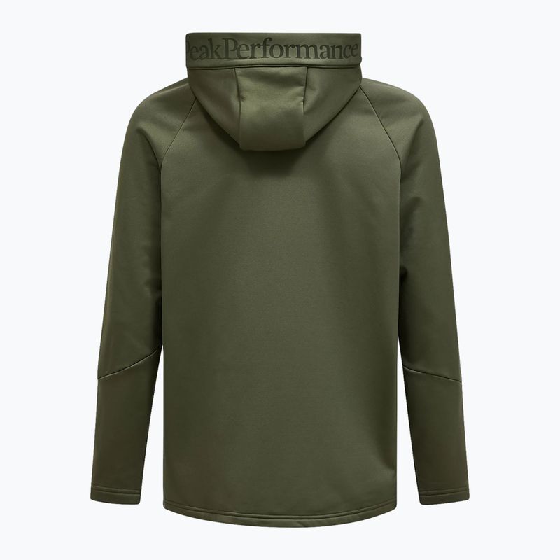 Bluza męska Peak Performance Rider Essentials Zip Hood pine needle/pine needle 6